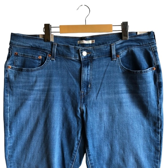 Levi’s Mid-Rise Boyfriend Jeans Size 34 Lapis Gem Medium Wash NWT NEW - Picture 3 of 16